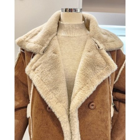 스웨이드 퍼 자켓