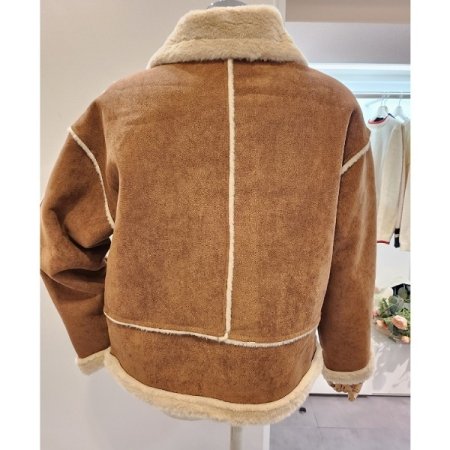 스웨이드 퍼 자켓