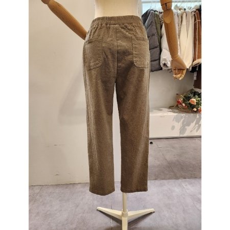 양포켓 배기 일자 팬츠