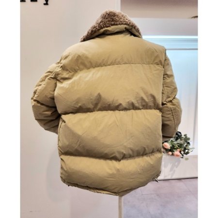 카라 스트링 패딩 점퍼