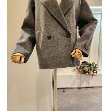 스티치 울 블랜디드 자켓