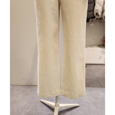 무지 뒷 밴딩 통 일자 팬츠