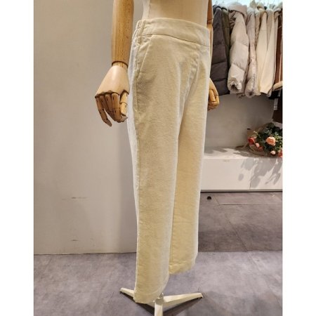 무지 뒷 밴딩 통 일자 팬츠