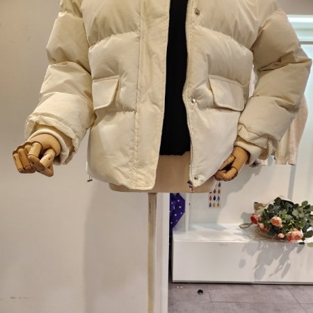 퍼카라 스트링 패딩 점퍼