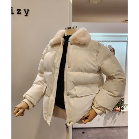 퍼카라 스트링 패딩 점퍼