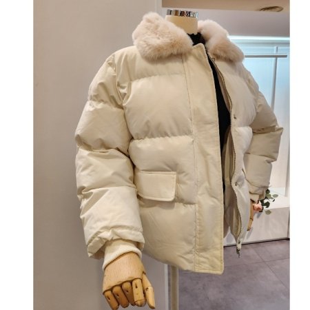 퍼카라 스트링 패딩 점퍼