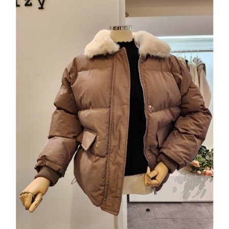 퍼카라 스트링 패딩 점퍼