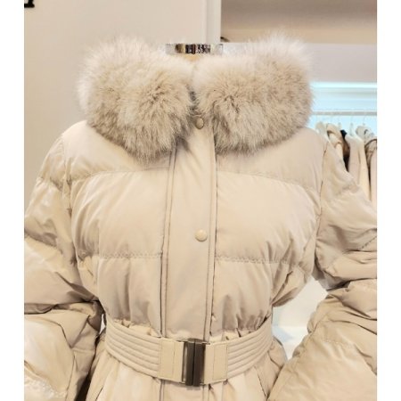 폭스퍼 벨티드 구스다운 점퍼