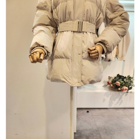 폭스퍼 벨티드 구스다운 점퍼