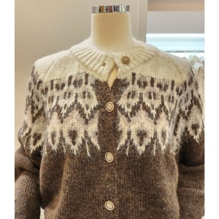 패턴 그라데이션 가디건