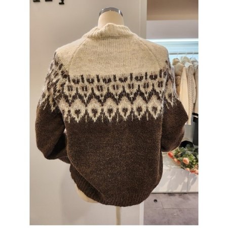 패턴 그라데이션 가디건