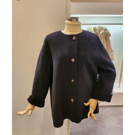 노카라 핸드메이드 하프 코트