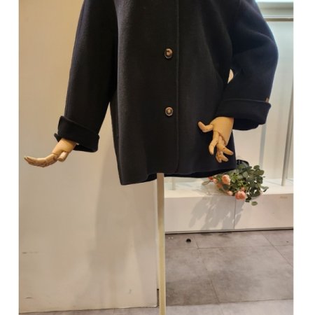 노카라 핸드메이드 하프 코트