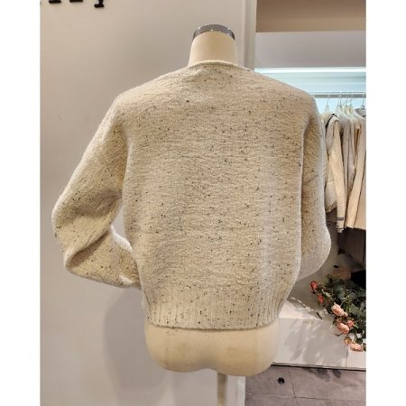 목선 트임 믹스 니트