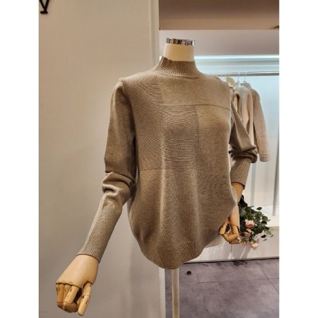 스퀘어 믹스 반목 니트