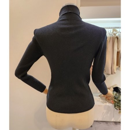 폴라 슬릿 골지 니트