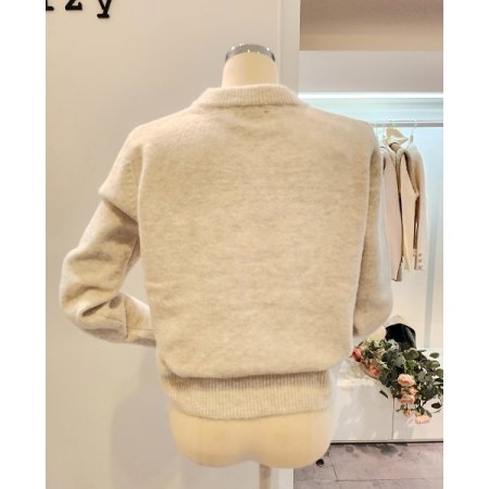 케이블 플라워 니트