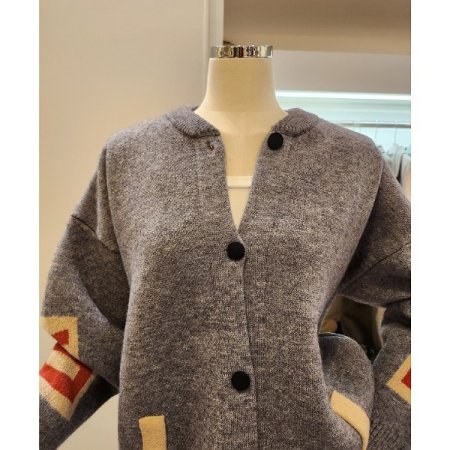 스마일 캐릭터 루즈핏 가디건