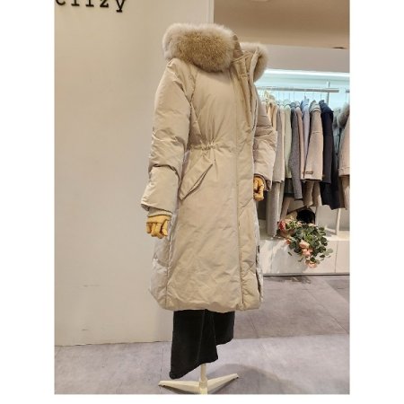 폭스퍼 스트링 구스다운 점퍼