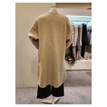 숄카라 무지 롱 가디건