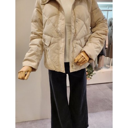 하이넥 플랩포켓 덕 다운 점퍼