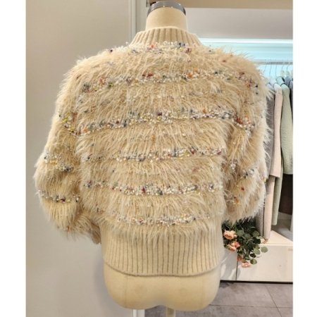 골지 디테일 컬러풀 니트