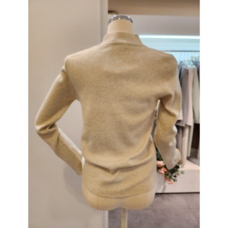 비쥬 소매 트임 니트