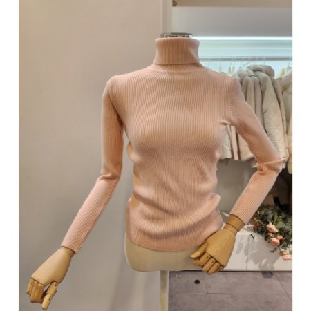 폴라 골지 슬림 베이직 니트