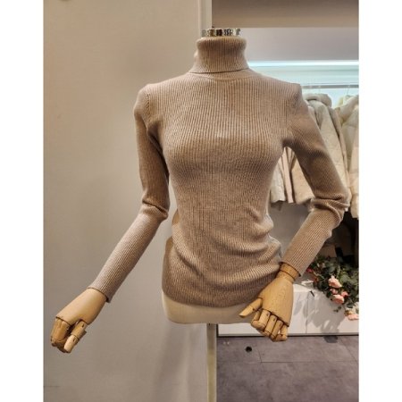 폴라 골지 슬림 베이직 니트