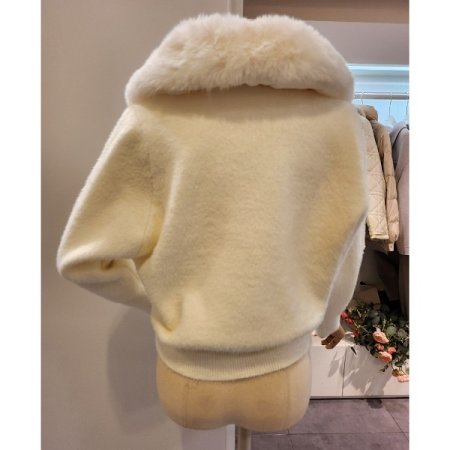 퍼카라 니트 집업 가디건