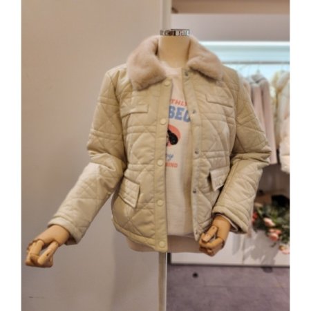 레자 퍼 패딩 점퍼