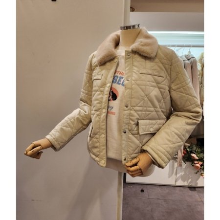 레자 퍼 패딩 점퍼