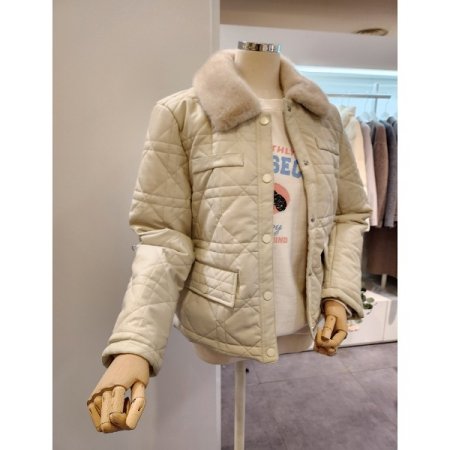 레자 퍼 패딩 점퍼