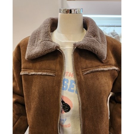 양털 집업 무스탕 자켓