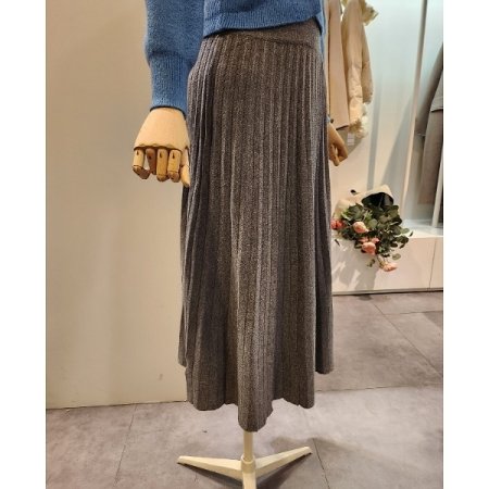 밴딩 베이직 플리츠 스커트