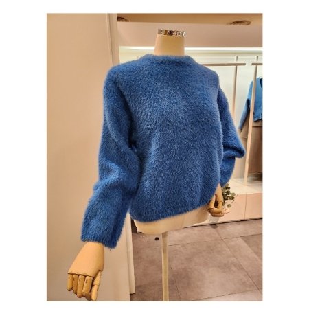 앙고라 라운드넥 니트