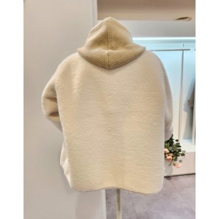 니트후드 양털 자켓