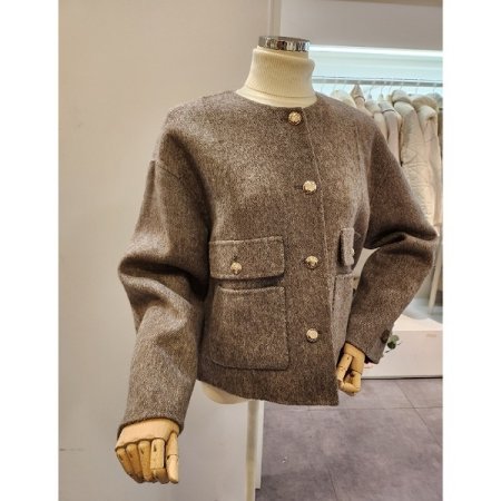 노카라 알파카 블랜디드 자켓