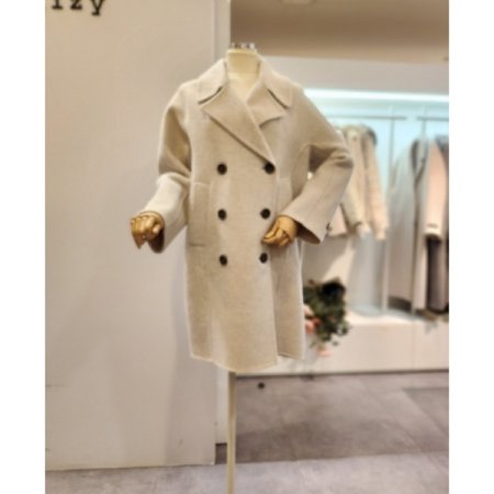 뒷트임 쓰리버튼 울 코트