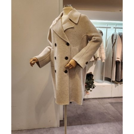 뒷트임 쓰리버튼 울 코트