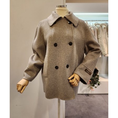 알파카 블랜디드 하프 코트