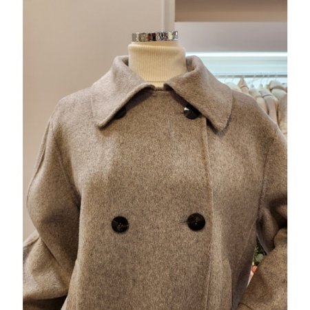 알파카 블랜디드 하프 코트