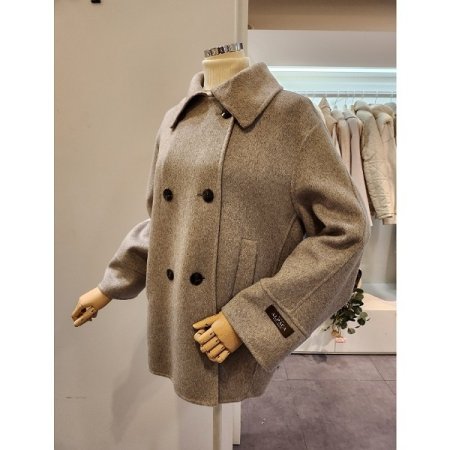 알파카 블랜디드 하프 코트