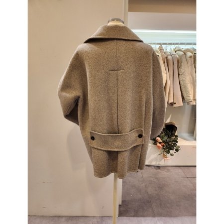 알파카 블랜디드 하프 코트