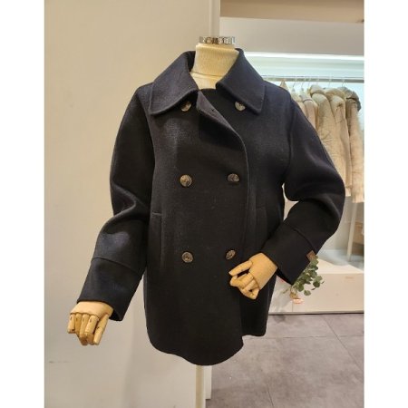 알파카 블랜디드 하프 코트