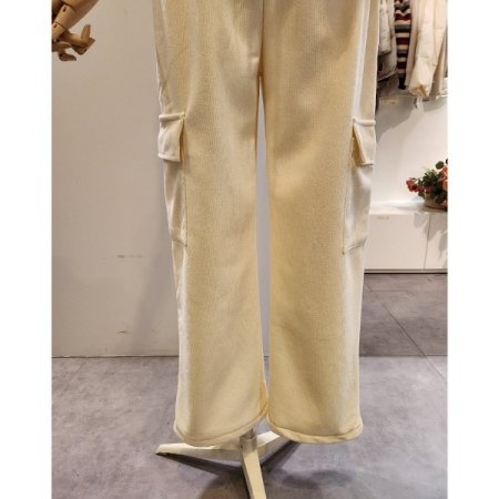 밴딩 투웨이 골지 카고 팬츠