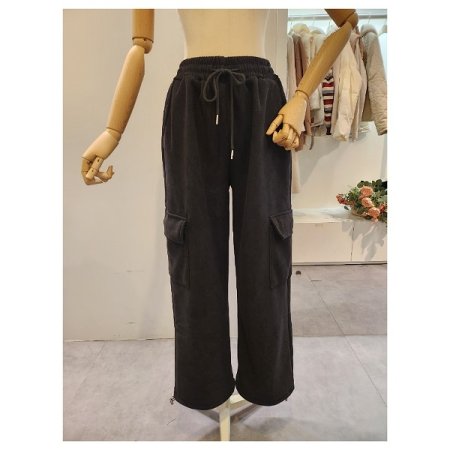 밴딩 투웨이 골지 카고 팬츠