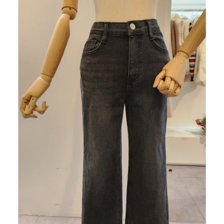 워싱 흑청 부츠컷 팬츠