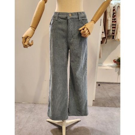 코듀로이 일자 와이드 팬츠