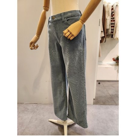 코듀로이 일자 와이드 팬츠